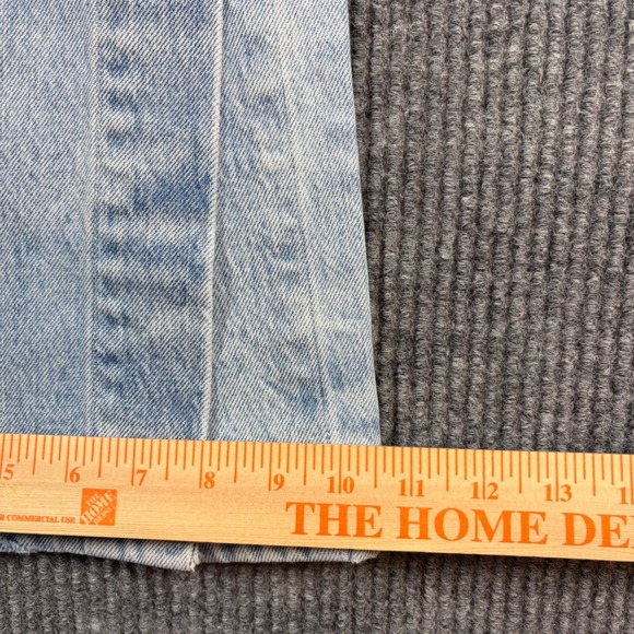 Levi's Jeans Women's 27 Premium Ribcage Split Flare Light Wash Blue Denim Casual - Picture 9 of 10